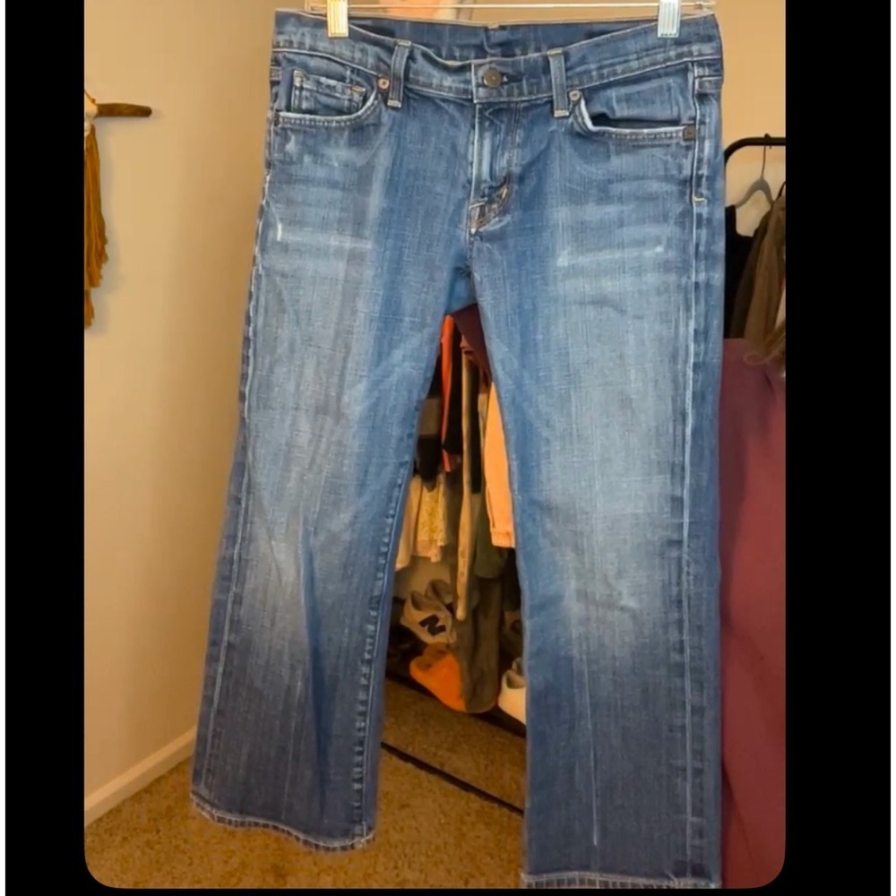 Citizens of humanity blue jeans cropped